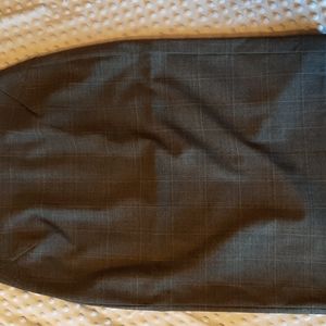 Ann Taylor Grey Plaid Pencil Skirt